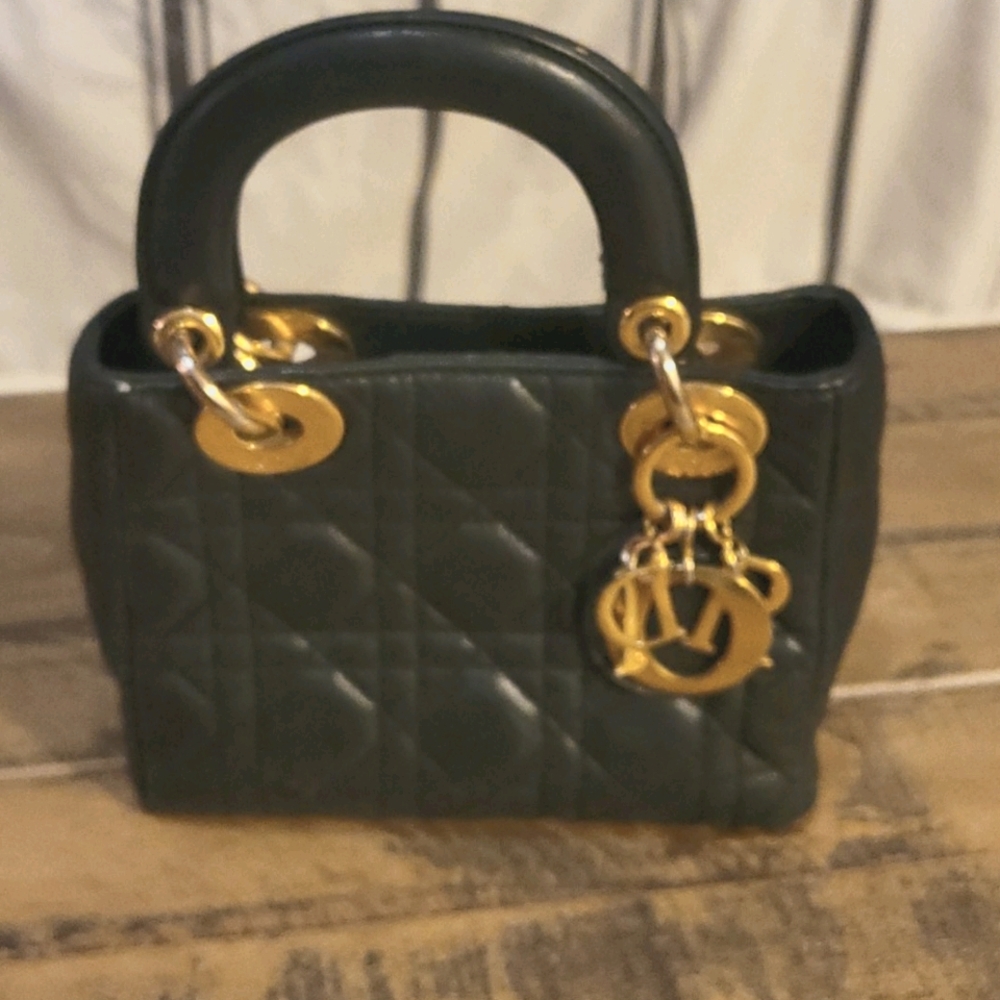 Mini black Christian Dior hanbag used